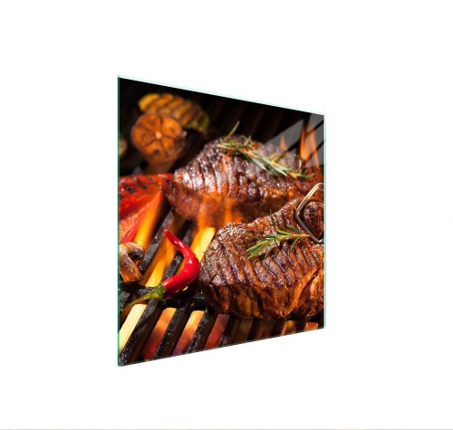 SZKLANA PŁYTA OCHRONNA NA KUCHENKĘ 50x52 Grill