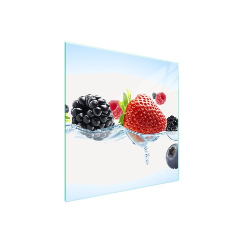 SZKLANA PŁYTA OCHRONNA NA KUCHENKĘ 50x52 Owoc