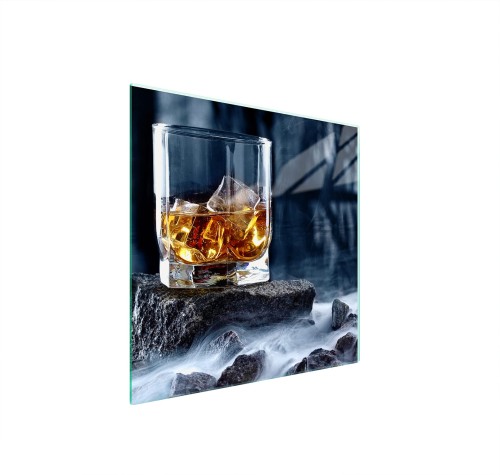 SZKLANA PŁYTA OCHRONNA NA KUCHENKĘ 50x52 Whisky