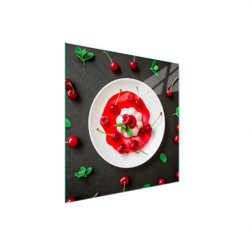 SZKLANA PŁYTA OCHRONNA NA KUCHENKĘ 50x52 Owoc