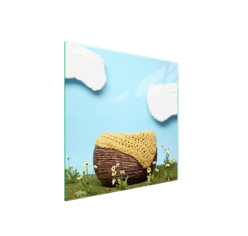 SZKLANA PŁYTA OCHRONNA NA KUCHENKĘ 50x52 Kwiat