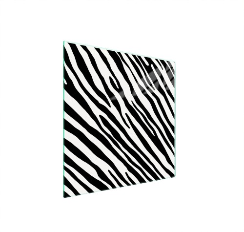 SZKLANA PŁYTA OCHRONNA NA KUCHENKĘ 50x52 Zebra