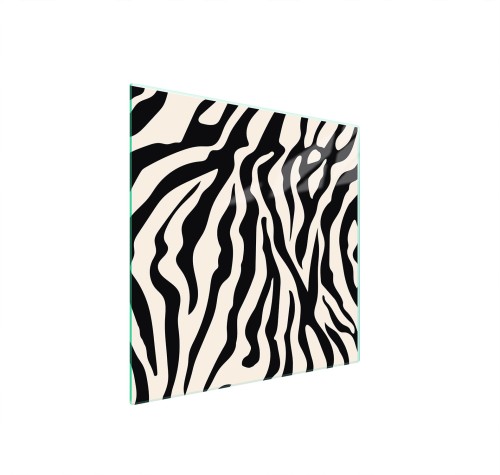 SZKLANA PŁYTA OCHRONNA NA KUCHENKĘ 50x52 Zebra
