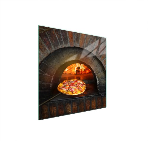 SZKLANA PŁYTA OCHRONNA NA KUCHENKĘ 50x52 Pizza
