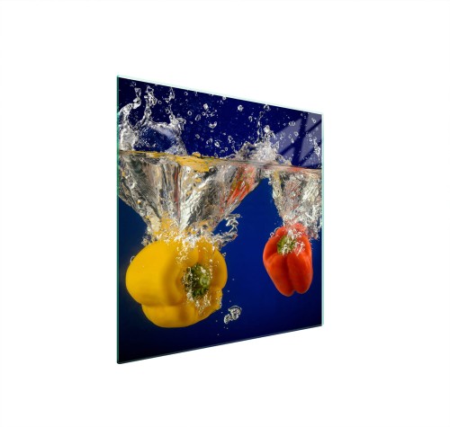 SZKLANA PŁYTA OCHRONNA NA KUCHENKĘ 50x52 Papryka