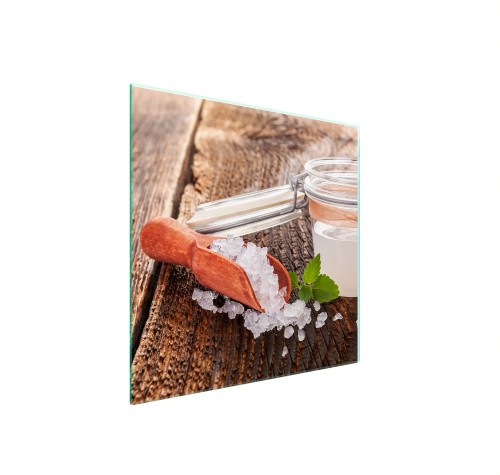 SZKLANA PŁYTA OCHRONNA NA KUCHENKĘ 50x52 Sól