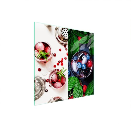 SZKLANA PŁYTA OCHRONNA NA KUCHENKĘ 50x52 Owoc