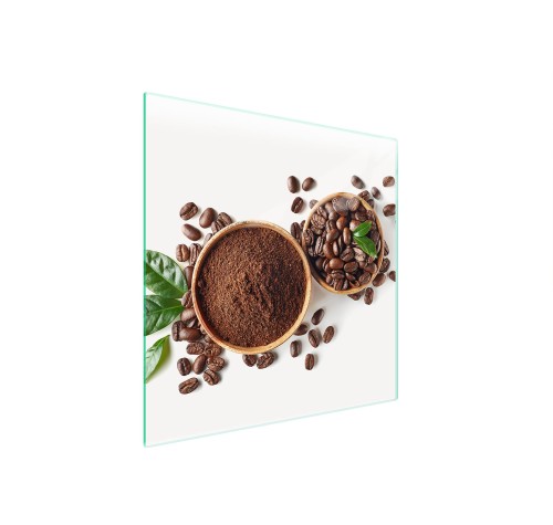 SZKLANA PŁYTA OCHRONNA NA KUCHENKĘ 50x52 Kawa