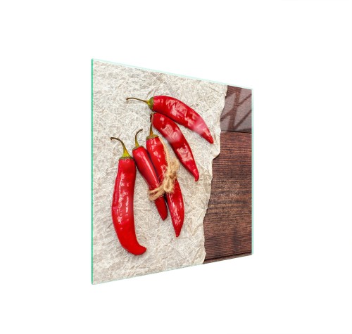 SZKLANA PŁYTA OCHRONNA NA KUCHENKĘ 50x52 Chili