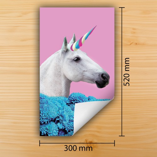 Mata ochronna na kuchenkę indukcyjną 30x52 cm - Mata antypoślizgowa na blat - Płyta ochronna zwijana - Dekoracja do kuchni - Więcej miejsca - Róża jednorożec