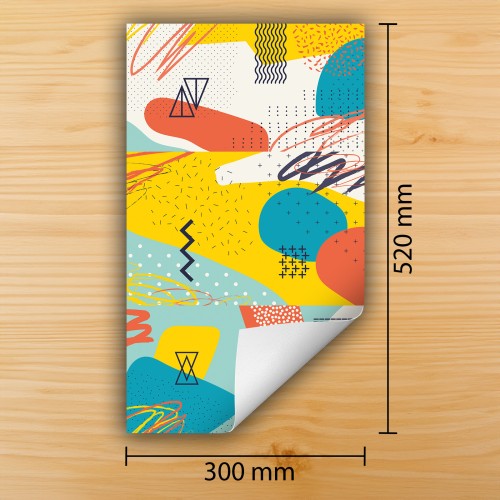 Mata ochronna na kuchenkę indukcyjną 30x52 cm - Mata antypoślizgowa na blat - Płyta ochronna zwijana - Dekoracja do kuchni - Więcej miejsca - Kolorowa Pop Art.