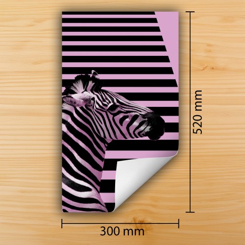 Mata ochronna na kuchenkę indukcyjną 30x52 cm - Mata antypoślizgowa na blat - Płyta ochronna zwijana - Dekoracja do kuchni - Więcej miejsca - Fioletowa zebra