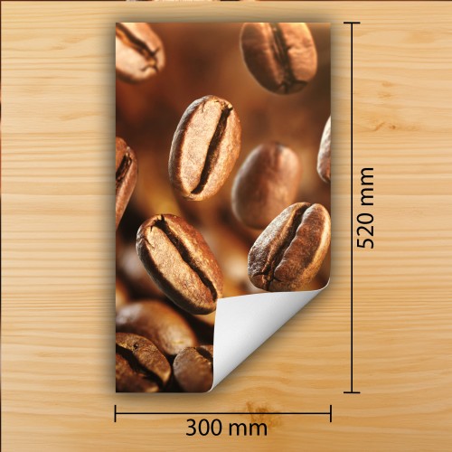 Mata ochronna na kuchenkę indukcyjną 30x52 cm - Mata antypoślizgowa na blat - Płyta ochronna zwijana - Dekoracja do kuchni - Więcej miejsca - Brązowa Kawa