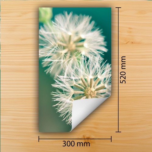 Mata ochronna na kuchenkę indukcyjną 30x52 cm - Mata antypoślizgowa na blat - Płyta ochronna zwijana - Dekoracja do kuchni - Więcej miejsca - Kwiaty Turkusowa