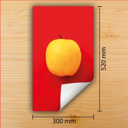 Mata ochronna na kuchenkę indukcyjną 30x52 cm - Mata antypoślizgowa na blat - Płyta ochronna zwijana - Dekoracja do kuchni - Więcej miejsca - Jabłka Kolor