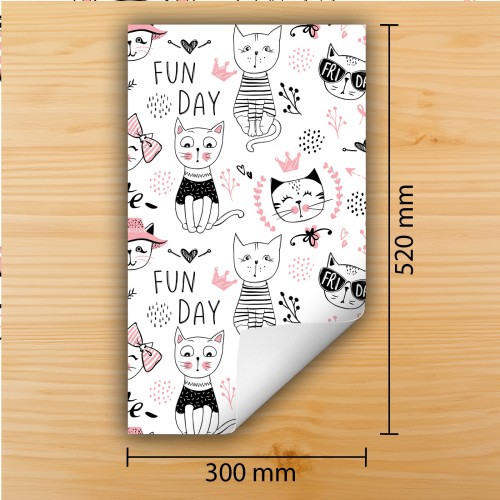 Mata ochronna na kuchenkę indukcyjną 30x52 cm - Mata antypoślizgowa na blat - Płyta ochronna zwijana - Dekoracja do kuchni - Więcej miejsca - Kot Bajka