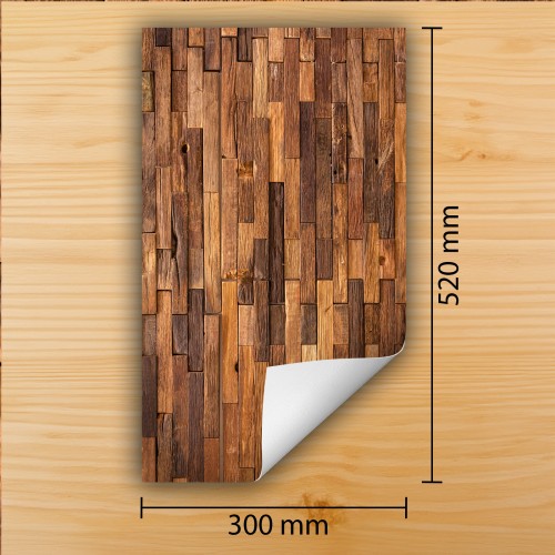Mata ochronna na kuchenkę indukcyjną 30x52 cm - Mata antypoślizgowa na blat - Płyta ochronna zwijana - Dekoracja do kuchni - Więcej miejsca - Drewno Brązowa