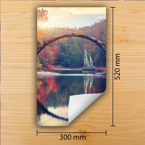 Mata ochronna na kuchenkę indukcyjną 30x52 cm - Mata antypoślizgowa na blat - Płyta ochronna zwijana - Dekoracja do kuchni - Więcej miejsca - Krajobraz Niebo