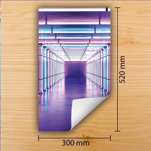 Mata ochronna na kuchenkę indukcyjną 30x52 cm - Mata antypoślizgowa na blat - Płyta ochronna zwijana - Dekoracja do kuchni - Więcej miejsca - Neon tunel