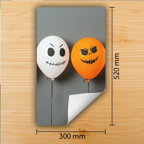 Mata ochronna na kuchenkę indukcyjną 30x52 cm - Mata antypoślizgowa na blat - Płyta ochronna zwijana - Dekoracja do kuchni - Więcej miejsca - Halloween Pomarańczowa