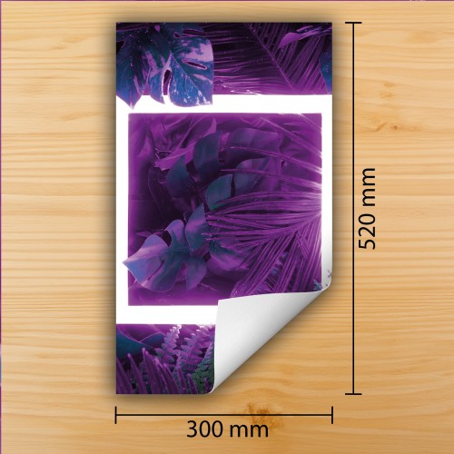 Mata ochronna na kuchenkę indukcyjną 30x52 cm - Mata antypoślizgowa na blat - Płyta ochronna zwijana - Dekoracja do kuchni - Więcej miejsca - Neon fiolet