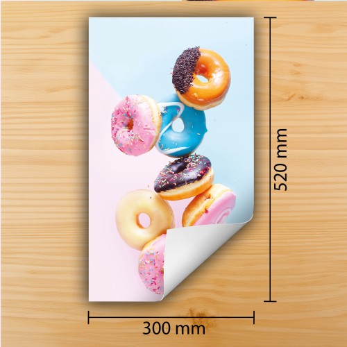 Mata ochronna na kuchenkę indukcyjną 30x52 cm - Mata antypoślizgowa na blat - Płyta ochronna zwijana - Dekoracja do kuchni - Więcej miejsca - Kolorowa słodycze