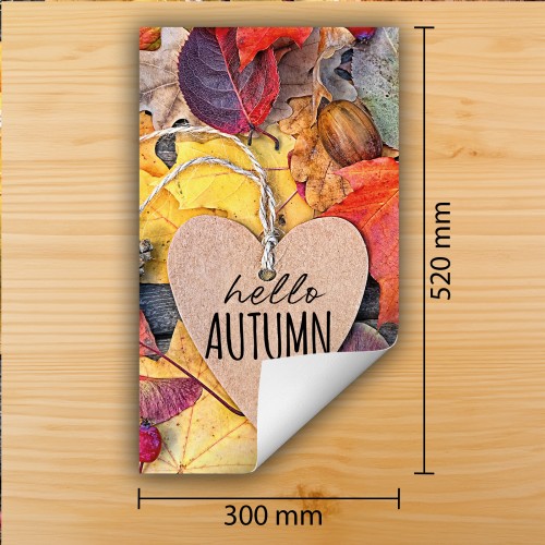 Mata ochronna na kuchenkę indukcyjną 30x52 cm - Mata antypoślizgowa na blat - Płyta ochronna zwijana - Dekoracja do kuchni - Więcej miejsca - Kolorowa jesień
