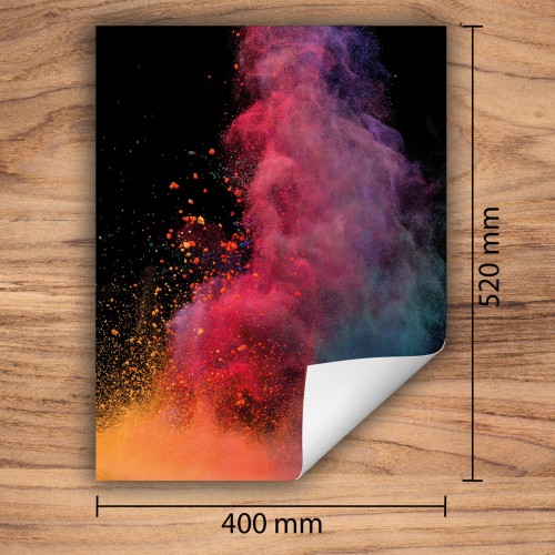 Mata ochronna na kuchenkę indukcyjną 40x52 cm - Mata antypoślizgowa na blat - Płyta ochronna zwijana - Dekoracja do kuchni - Więcej miejsca - Czarna eksplozja