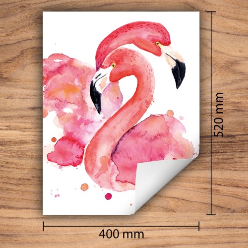 Mata ochronna na kuchenkę indukcyjną 40x52 cm - Mata antypoślizgowa na blat - Płyta ochronna zwijana - Dekoracja do kuchni - Więcej miejsca - Różowa flaming