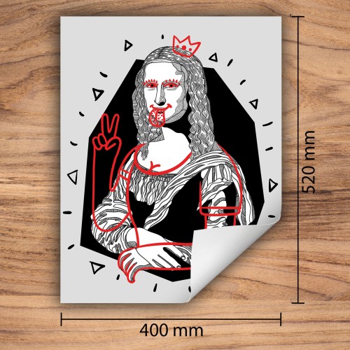 Mata ochronna na kuchenkę indukcyjną 40x52 cm - Mata antypoślizgowa na blat - Płyta ochronna zwijana - Dekoracja do kuchni - Więcej miejsca - Obraz Pop Art.