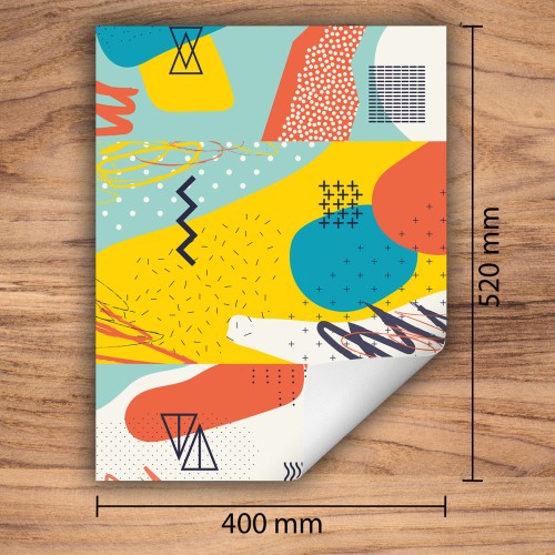 Mata ochronna na kuchenkę indukcyjną 40x52 cm - Mata antypoślizgowa na blat - Płyta ochronna zwijana - Dekoracja do kuchni - Więcej miejsca - Kolorowa Pop Art.