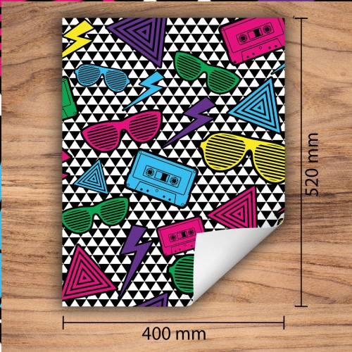Mata ochronna na kuchenkę indukcyjną 40x52 cm - Mata antypoślizgowa na blat - Płyta ochronna zwijana - Dekoracja do kuchni - Więcej miejsca - Pop Art. Kolorowa