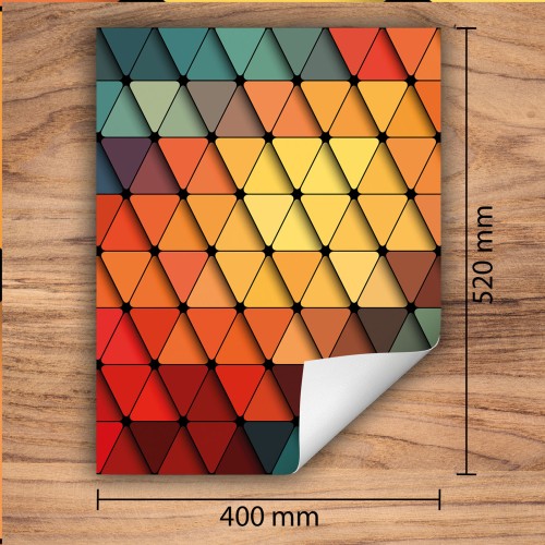 Mata ochronna na kuchenkę indukcyjną 40x52 cm - Mata antypoślizgowa na blat - Płyta ochronna zwijana - Dekoracja do kuchni - Więcej miejsca - Kolorowa wzór