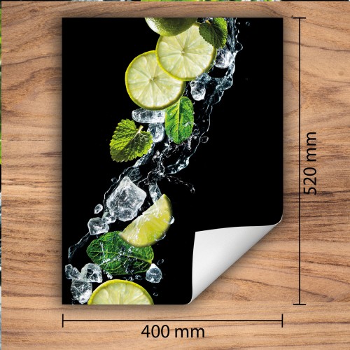 Mata ochronna na kuchenkę indukcyjną 40x52 cm - Mata antypoślizgowa na blat - Płyta ochronna zwijana - Dekoracja do kuchni - Więcej miejsca - Czarna