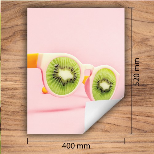 Mata ochronna na kuchenkę indukcyjną 40x52 cm - Mata antypoślizgowa na blat - Płyta ochronna zwijana - Dekoracja do kuchni - Więcej miejsca - Okulary Różowa