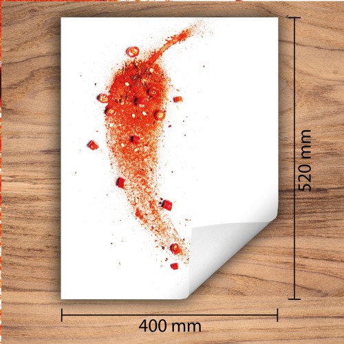 Mata ochronna na kuchenkę indukcyjną 40x52 cm - Mata antypoślizgowa na blat - Płyta ochronna zwijana - Dekoracja do kuchni - Więcej miejsca - Chilli Biały