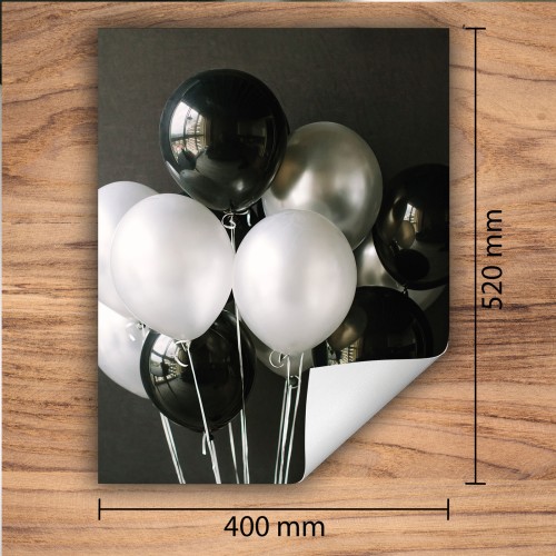 Mata ochronna na kuchenkę indukcyjną 40x52 cm - Mata antypoślizgowa na blat - Płyta ochronna zwijana - Dekoracja do kuchni - Więcej miejsca - Czarna balony
