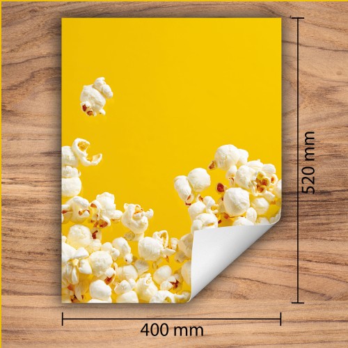 Mata ochronna na kuchenkę indukcyjną 40x52 cm - Mata antypoślizgowa na blat - Płyta ochronna zwijana - Dekoracja do kuchni - Więcej miejsca - Popcorn Żółty
