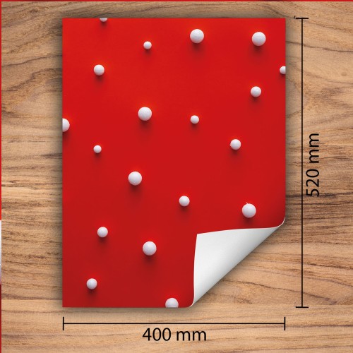 Mata ochronna na kuchenkę indukcyjną 40x52 cm - Mata antypoślizgowa na blat - Płyta ochronna zwijana - Dekoracja do kuchni - Więcej miejsca - Czerwona kulki