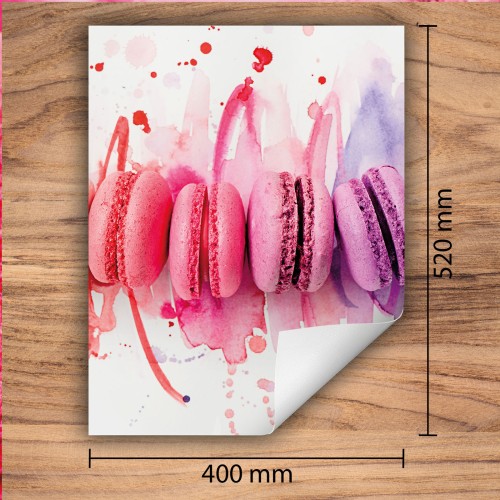 Mata ochronna na kuchenkę indukcyjną 40x52 cm - Mata antypoślizgowa na blat - Płyta ochronna zwijana - Dekoracja do kuchni - Więcej miejsca - Słodycze Różowa