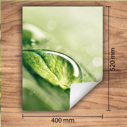 Mata ochronna na kuchenkę indukcyjną 40x52 cm - Mata antypoślizgowa na blat - Płyta ochronna zwijana - Dekoracja do kuchni - Więcej miejsca - Krople zieleni