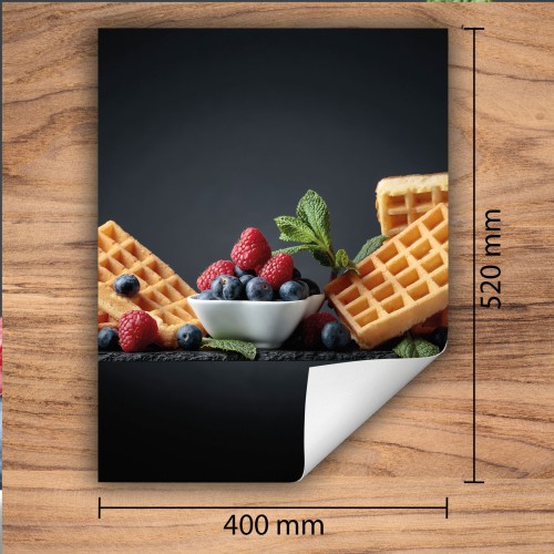 Mata ochronna na kuchenkę indukcyjną 40x52 cm - Mata antypoślizgowa na blat - Płyta ochronna zwijana - Dekoracja do kuchni - Więcej miejsca - Owoc jedzenie