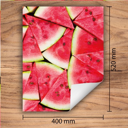 Mata ochronna na kuchenkę indukcyjną 40x52 cm - Mata antypoślizgowa na blat - Płyta ochronna zwijana - Dekoracja do kuchni - Więcej miejsca - Czerwona arbuz