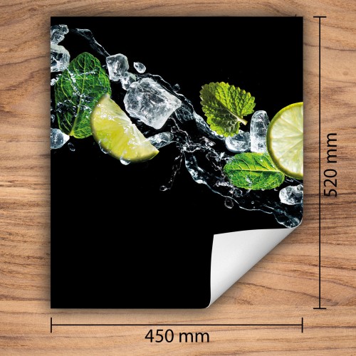 Mata ochronna na kuchenkę indukcyjną 45x52 cm - Mata antypoślizgowa na blat - Płyta ochronna zwijana - Dekoracja do kuchni - Więcej miejsca - Czarna