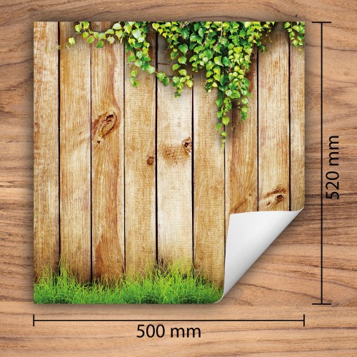 Mata ochronna na kuchenkę indukcyjną 50x52 cm - Mata antypoślizgowa na blat - Płyta ochronna zwijana - Dekoracja do kuchni - Więcej miejsca - Drewno brąz
