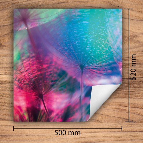 Mata ochronna na kuchenkę indukcyjną 50x52 cm - Mata antypoślizgowa na blat - Płyta ochronna zwijana - Dekoracja do kuchni - Więcej miejsca - Kolorowa kwiaty