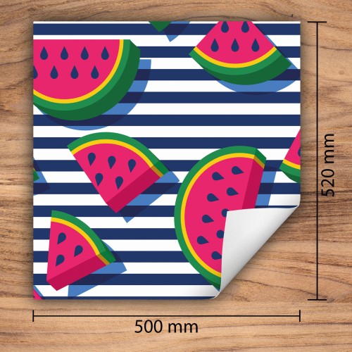 Mata ochronna na kuchenkę indukcyjną 50x52 cm - Mata antypoślizgowa na blat - Płyta ochronna zwijana - Dekoracja do kuchni - Więcej miejsca - Kolorowa owoce