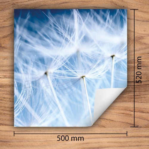 Mata ochronna na kuchenkę indukcyjną 50x52 cm - Mata antypoślizgowa na blat - Płyta ochronna zwijana - Dekoracja do kuchni - Więcej miejsca - Kwiaty Niebo