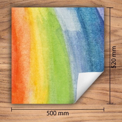 Mata ochronna na kuchenkę indukcyjną 50x52 cm - Mata antypoślizgowa na blat - Płyta ochronna zwijana - Dekoracja do kuchni - Więcej miejsca - Wzór Kolorowa