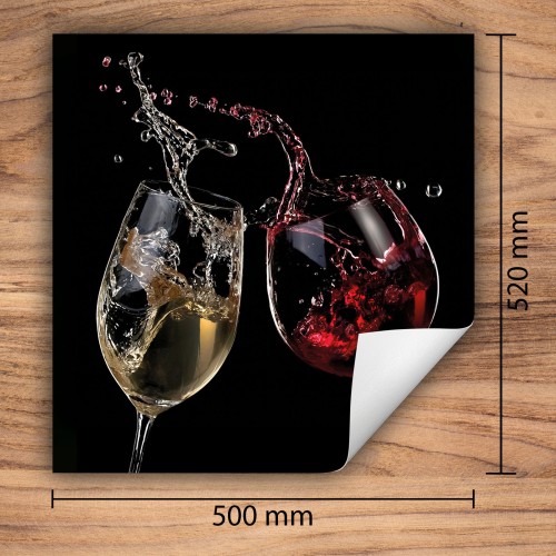 Mata ochronna na kuchenkę indukcyjną 50x52 cm - Mata antypoślizgowa na blat - Płyta ochronna zwijana - Dekoracja do kuchni - Więcej miejsca - Czarna wino